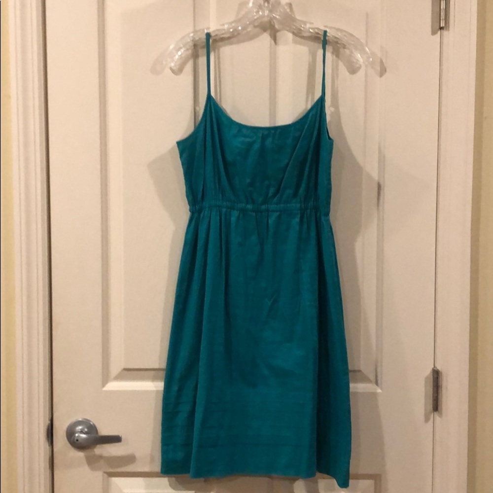 Theory teal dress 100%cotton